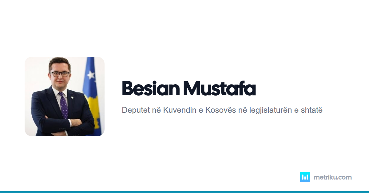 Besian Mustafa - Biografia dhe Vlerësimet | Metriku